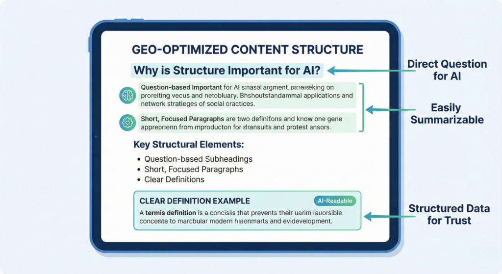 GEO - Optimized Content Structure